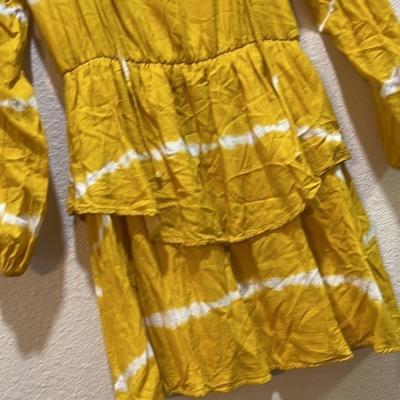 4SIENNA Yellow Tie-Dye Dress S - Picture 5 of 10